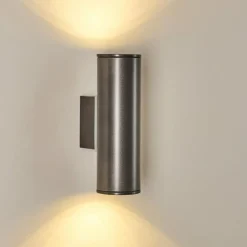 Applique murale d'extérieur Brachy LED Anthracite, 2 lumières