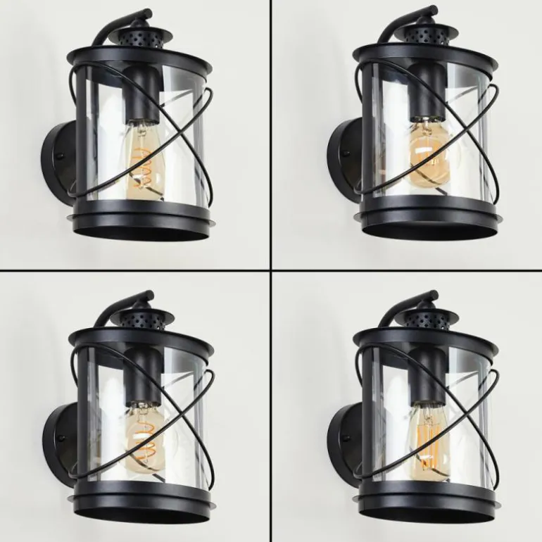 Applique murale d'extérieur Chamesol Noir, 1 lumière