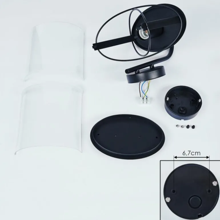 Applique murale d'extérieur Chamesol Noir, 1 lumière