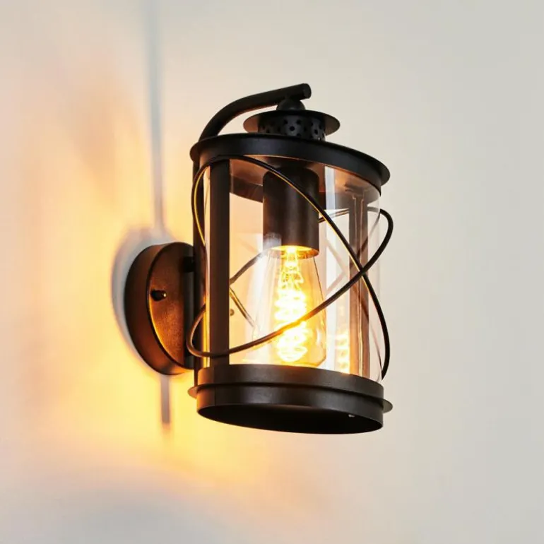 Applique murale d'extérieur Chamesol Noir, 1 lumière