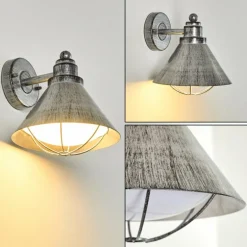 Applique murale d'extérieur Valonne Argenté, 1 lumière