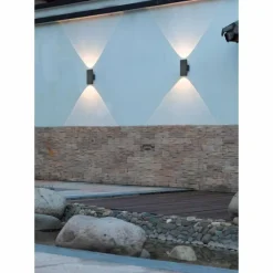 Applique murale d'extérieur Trio COLORADO LED Anthracite, 2 lumières