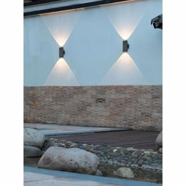 Applique murale d'extérieur Trio COLORADO LED Anthracite, 2 lumières