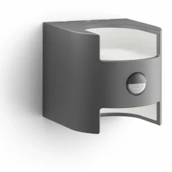 Applique murale d'extérieur Philips Grass LED Anthracite, 2 lumières, Détecteur de mouvement
