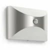 Applique murale d'extérieur Philips Herb LED Acier inoxydable, 1 lumière, Détecteur de mouvement