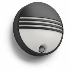 Applique murale d'extérieur Philips Yarrow LED Noir, 1 lumière, Détecteur de mouvement