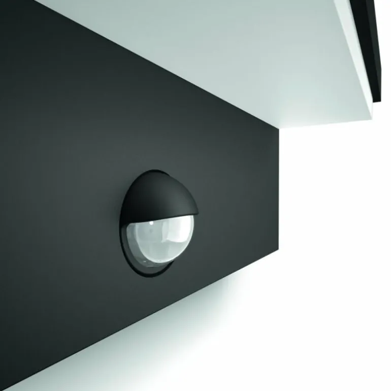 Applique murale d'extérieur Philips Bustan LED Anthracite, 2 lumières, Détecteur de mouvement