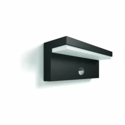 Applique murale d'extérieur Philips Bustan LED Anthracite, 2 lumières, Détecteur de mouvement