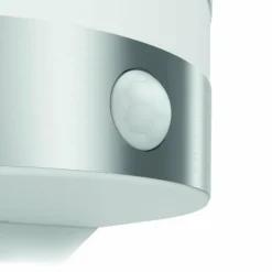 Applique murale d'extérieur Philips Calgary LED Acier inoxydable, 1 lumière, Détecteur de mouvement