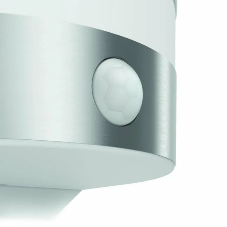 Applique murale d'extérieur Philips Calgary LED Acier inoxydable, 1 lumière, Détecteur de mouvement