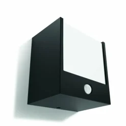 Applique murale d'extérieur Philips Macaw LED Noir, 1 lumière, Détecteur de mouvement