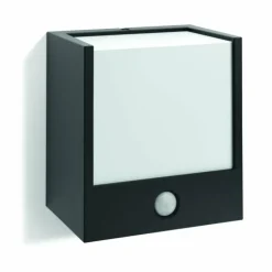 Applique murale d'extérieur Philips Macaw LED Noir, 1 lumière, Détecteur de mouvement