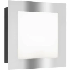 Applique murale d'extérieur LCD Neustrelitz Noir, 1 lumière, Détecteur de mouvement