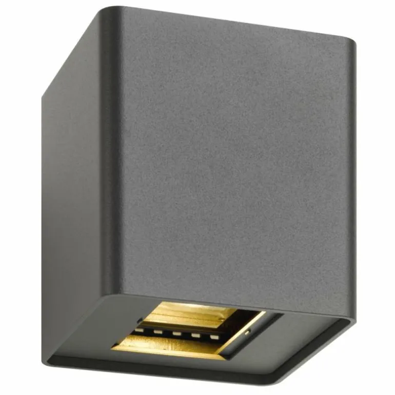 Applique murale d'extérieur LCD Siegen Gris, 2 lumières