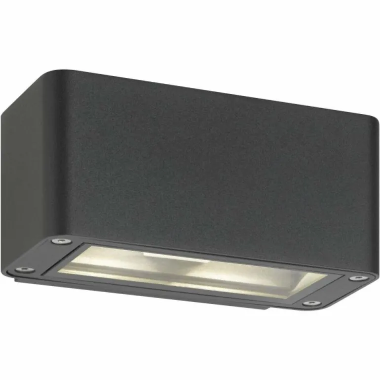 Applique murale d'extérieur LCD Eschwege LED Gris, 4 lumières