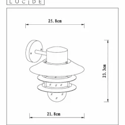 Applique murale d'extérieur Lucide ZICO Noir