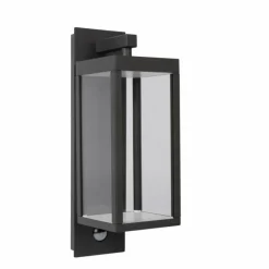 Applique murale d'extérieur Lucide CLAIRETTE LED Noir, Détecteur de mouvement