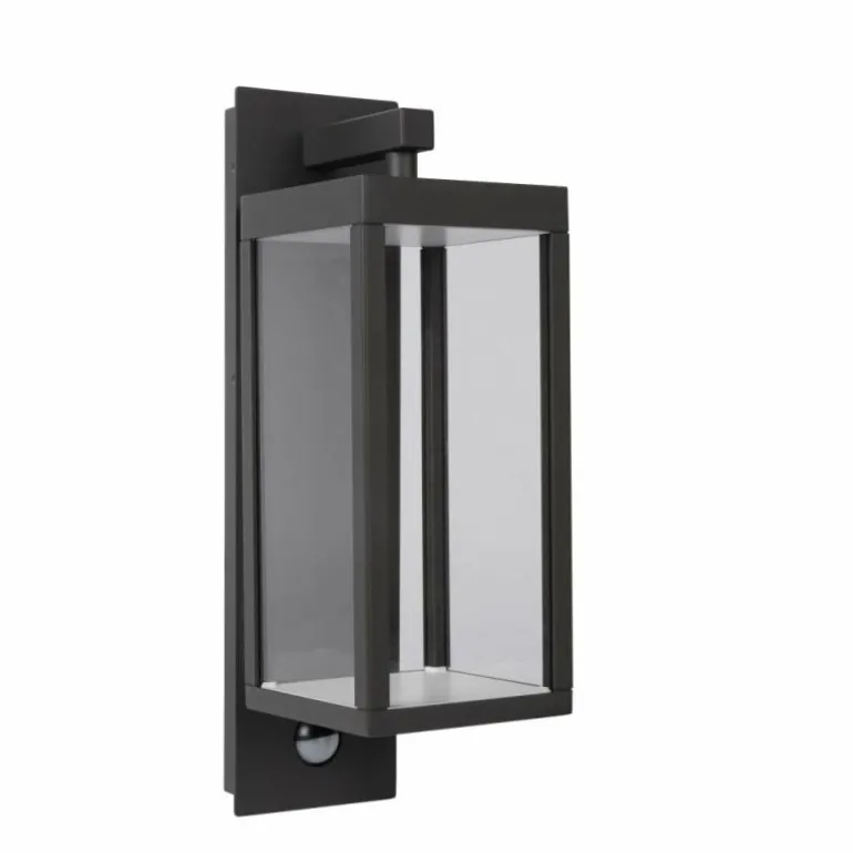 Applique murale d'extérieur Lucide CLAIRETTE LED Noir, Détecteur de mouvement