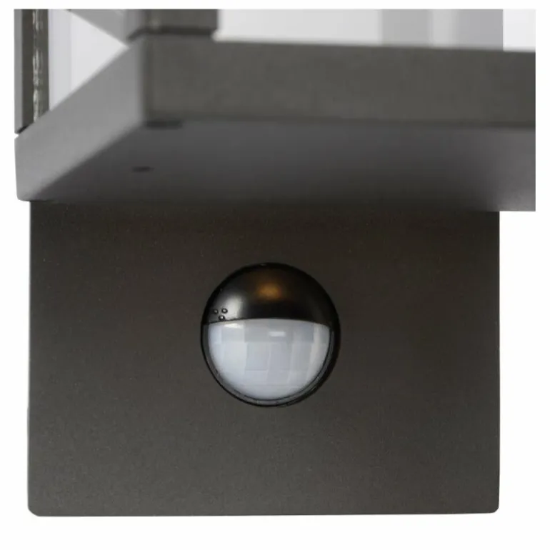 Applique murale d'extérieur Lucide CLAIRETTE LED Noir, Détecteur de mouvement