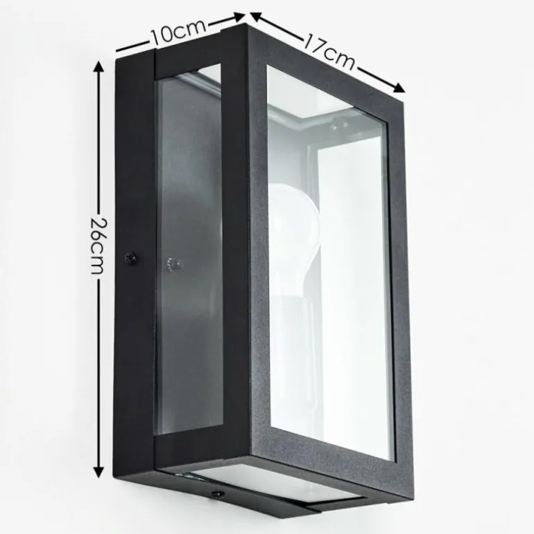 Applique murale d'extérieur Caudry Noir, 1 lumière