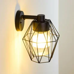 Applique murale d'extérieur Tartas Noir, 1 lumière