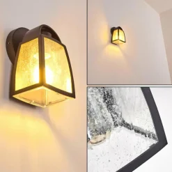 Applique murale d'extérieur Trosa Noir, 1 lumière