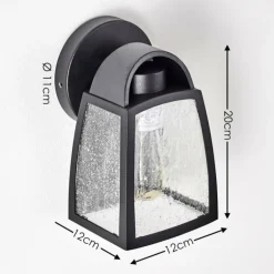 Applique murale d'extérieur Trosa Noir, 1 lumière