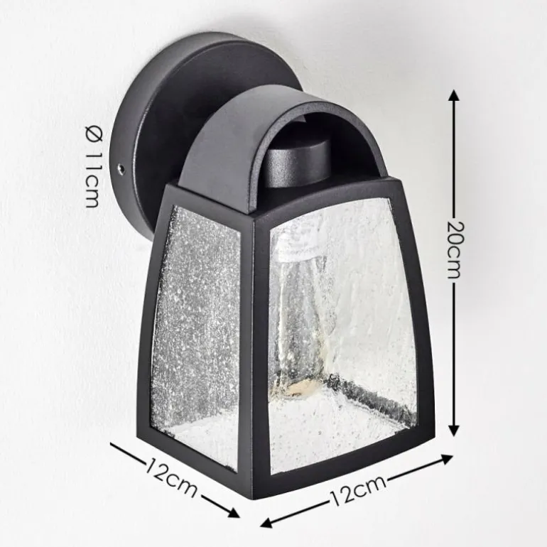 Applique murale d'extérieur Trosa Noir, 1 lumière