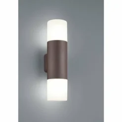 Applique murale d'extérieur Trio Leuchten HOOSIC Rouille, 2 lumières