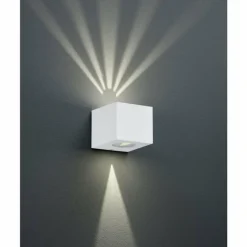 Applique murale d'extérieur Reality CORDOBA LED Blanc, 2 lumières