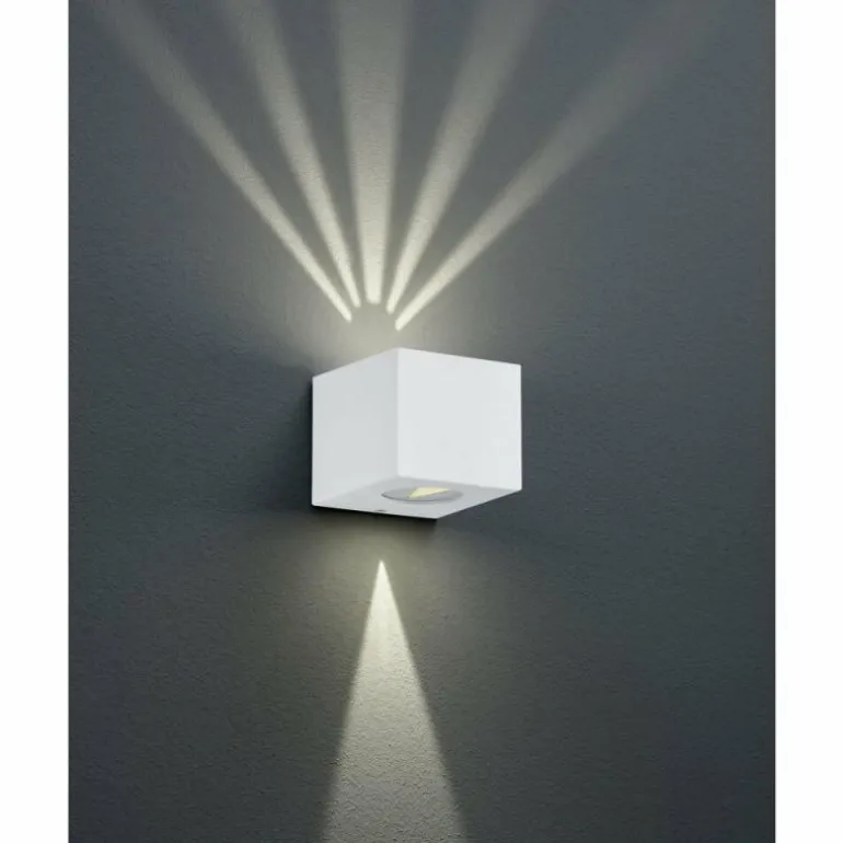 Applique murale d'extérieur Reality CORDOBA LED Blanc, 2 lumières
