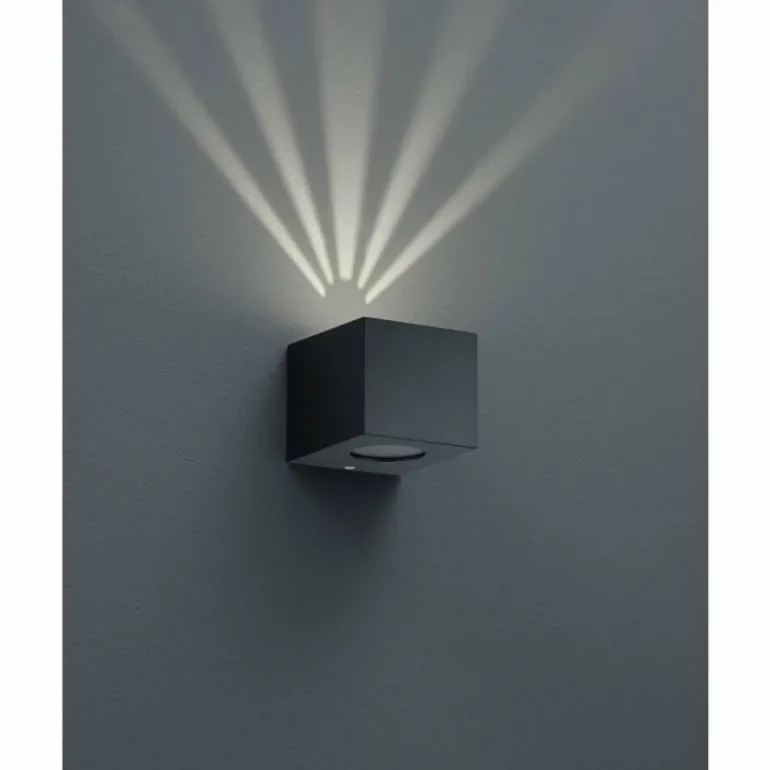 Applique murale d'extérieur Reality CORDOBA LED Noir, 2 lumières