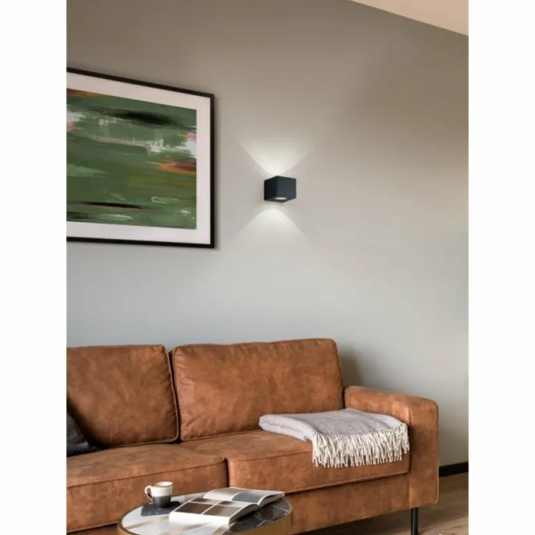 Applique murale d'extérieur Reality CORDOBA LED Noir, 2 lumières