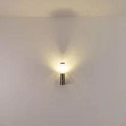 Applique murale d'extérieur Noreaz LED Acier inoxydable, 1 lumière, Détecteur de mouvement