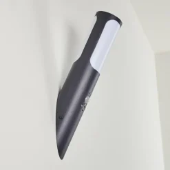 Applique murale d'extérieur Nalmaibrück Anthracite, 1 lumière, Détecteur de mouvement