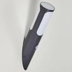 Applique murale d'extérieur Nalmaibrück Anthracite, 1 lumière, Détecteur de mouvement