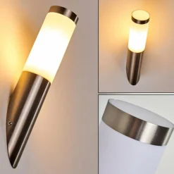 Applique murale d'extérieur Norburg Acier inoxydable, 1 lumière