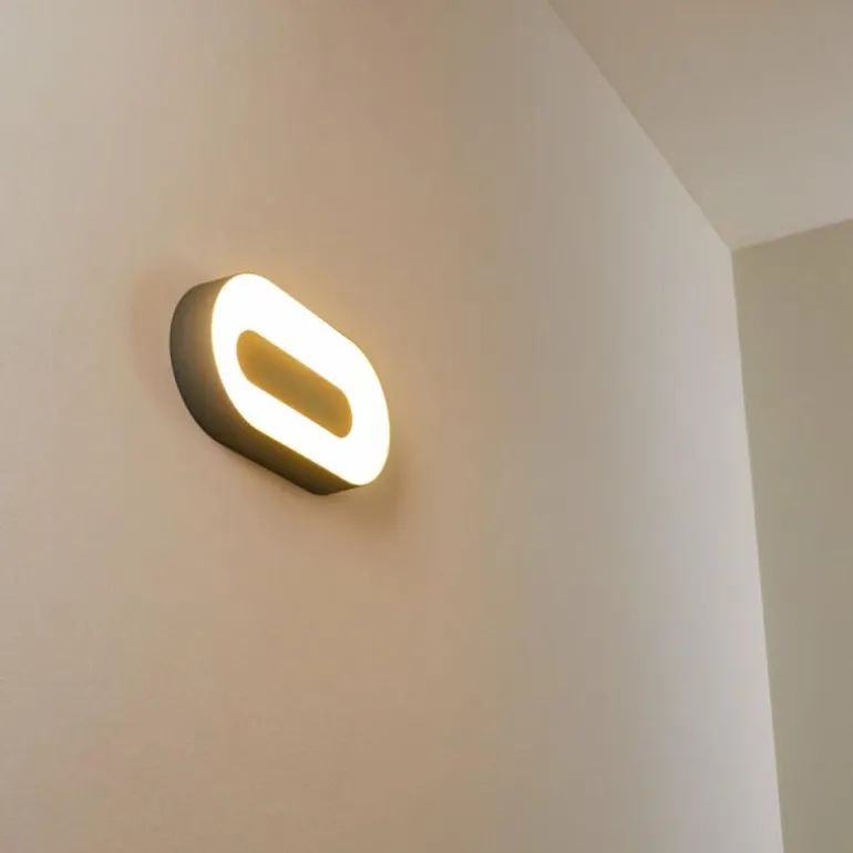 Applique murale d'extérieur Felsted LED Argenté, 1 lumière