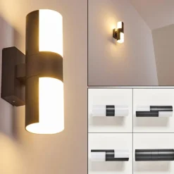 Applique murale d'extérieur Baulund LED Anthracite, 1 lumière