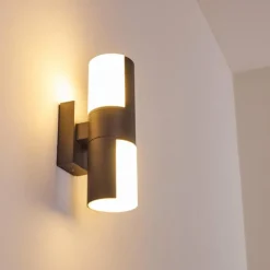 Applique murale d'extérieur Baulund LED Anthracite, 1 lumière