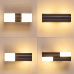 Applique murale d'extérieur Baulund LED Anthracite, 1 lumière