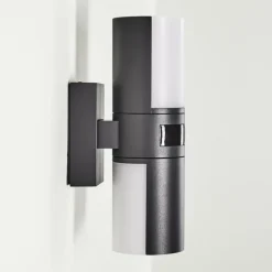 Applique murale d'extérieur Baulund LED Anthracite, 1 lumière, Détecteur de mouvement