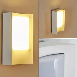 Applique murale d'extérieur Lamoliere LED Blanc, 1 lumière