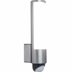 Applique murale d'extérieur Lutec LEDA Anthracite, 1 lumière, Détecteur de mouvement