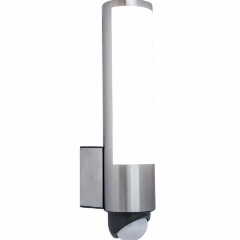 Applique murale d'extérieur Lutec LEDA Anthracite, 1 lumière, Détecteur de mouvement