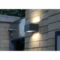 Applique murale d'extérieur Lutec GEMINI LED Anthracite, 1 lumière