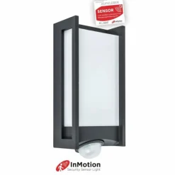 Applique murale d'extérieur Lutec QUBO LED Anthracite, 1 lumière