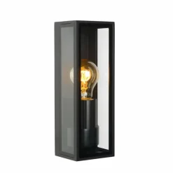 Applique murale d'extérieur Lucide DUKAN Noir, 1 lumière