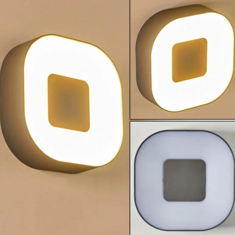 Applique murale d'extérieur Feldsted LED Argenté, 1 lumière