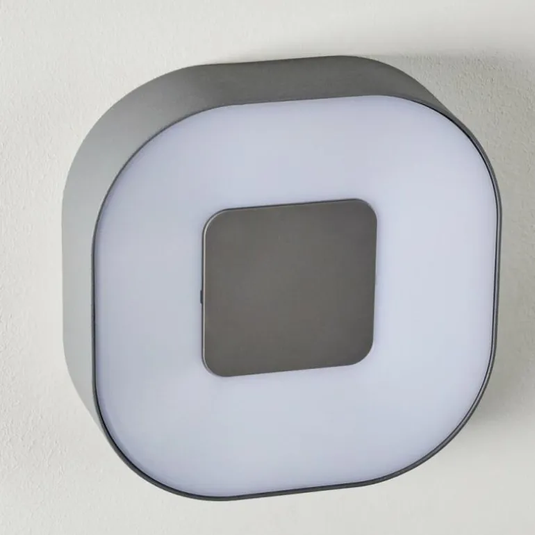 Applique murale d'extérieur Feldsted LED Argenté, 1 lumière